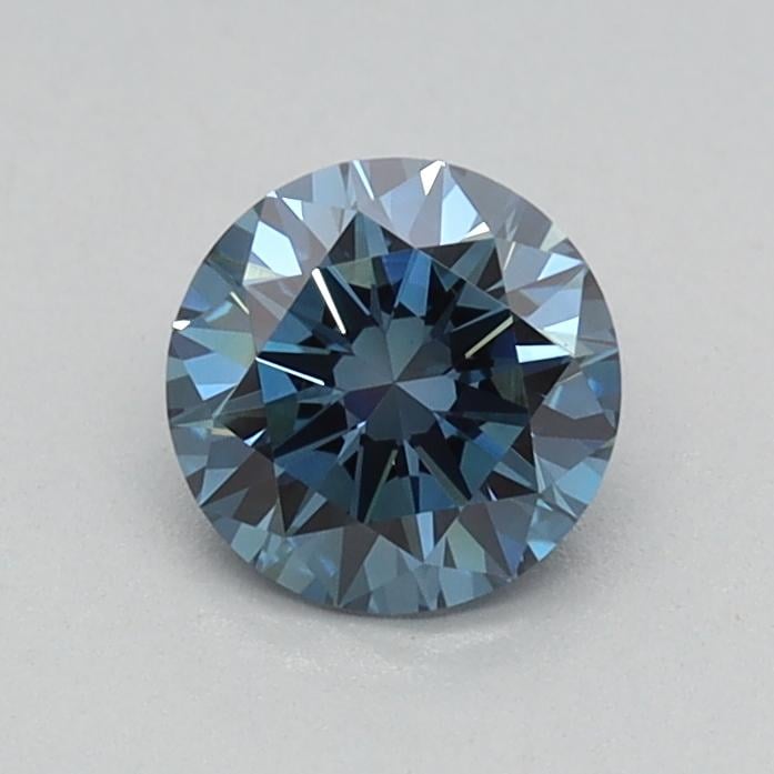0.44 Ct. Fancy Vivid Blue Round Lab Grown Diamond