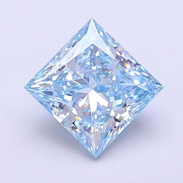 1.18 Ct. Fancy Intense Blue Princess Lab Grown Diamond