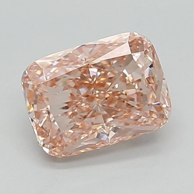 2.02 Ct. Fancy Intense Brownish Pink Cushion Lab Grown Diamond
