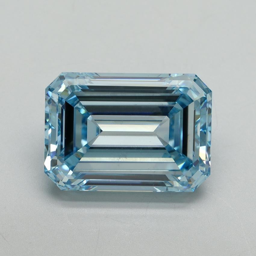 10.02 Ct. Fancy Vivid Blue Emerald Lab Grown Diamond
