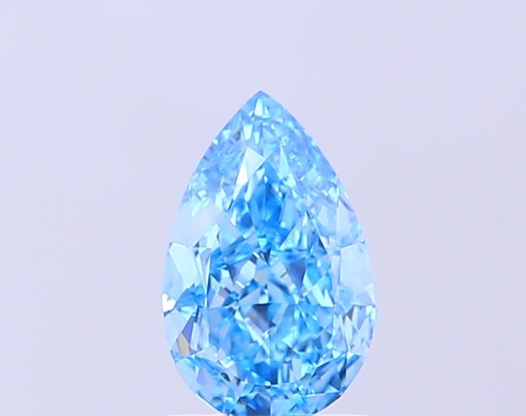 1.04 Ct. Fancy Vivid Blue Pear Lab Grown Diamond