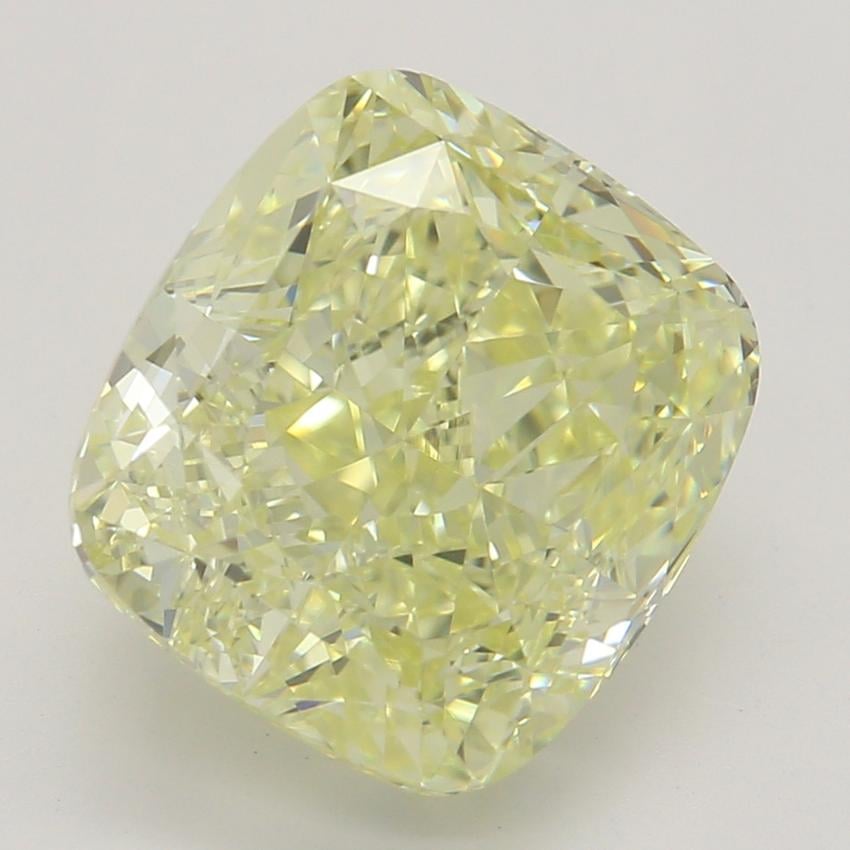 3.02 Ct. Fancy Light Yellow Cushion Diamond