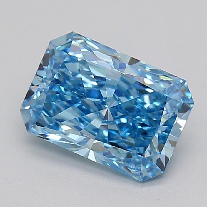 1.53 Ct. Fancy Vivid  Blue Radiant Lab Grown Diamond