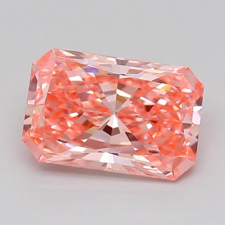 1.01 Ct. Fancy Vivid  Pink Radiant Lab Grown Diamond