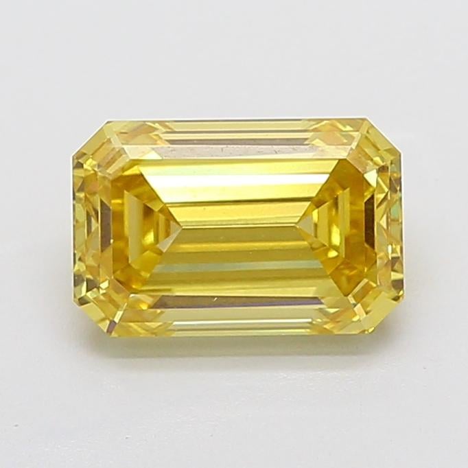 4.02 Ct. Fancy Intense Yellow Emerald Lab Grown Diamond