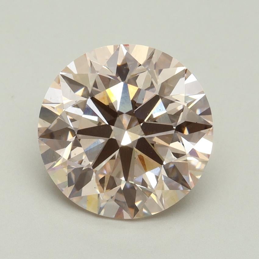 4.07 Ct. Fancy Pink Round Lab Grown Diamond