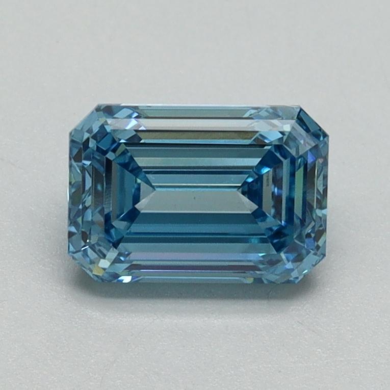 1.09 Ct. Fancy Vivid Blue Emerald Lab Grown Diamond