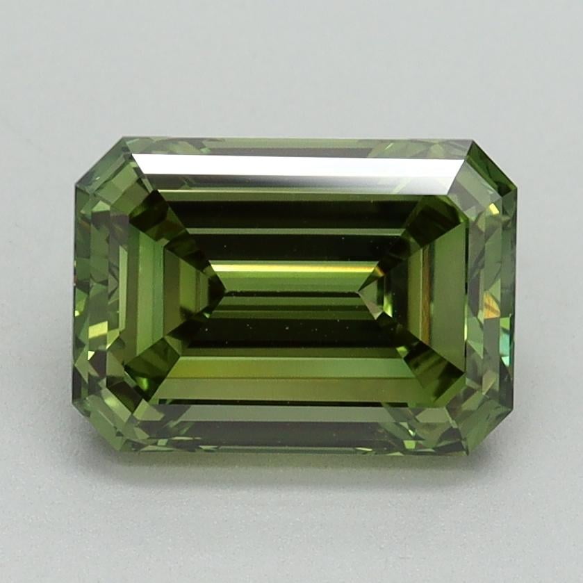 2.03 Ct. Fancy Vivid Green Emerald Lab Grown Diamond