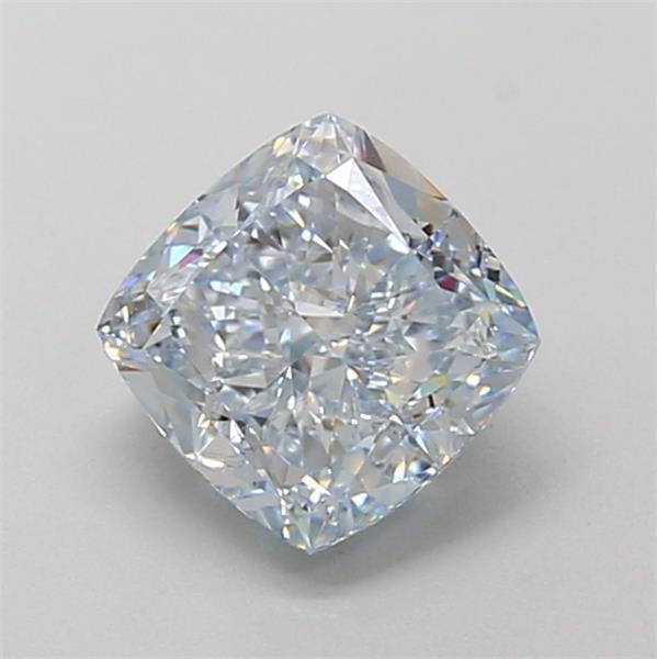 1.64 Ct. Fancy Intense  Blue Cushion Lab Grown Diamond