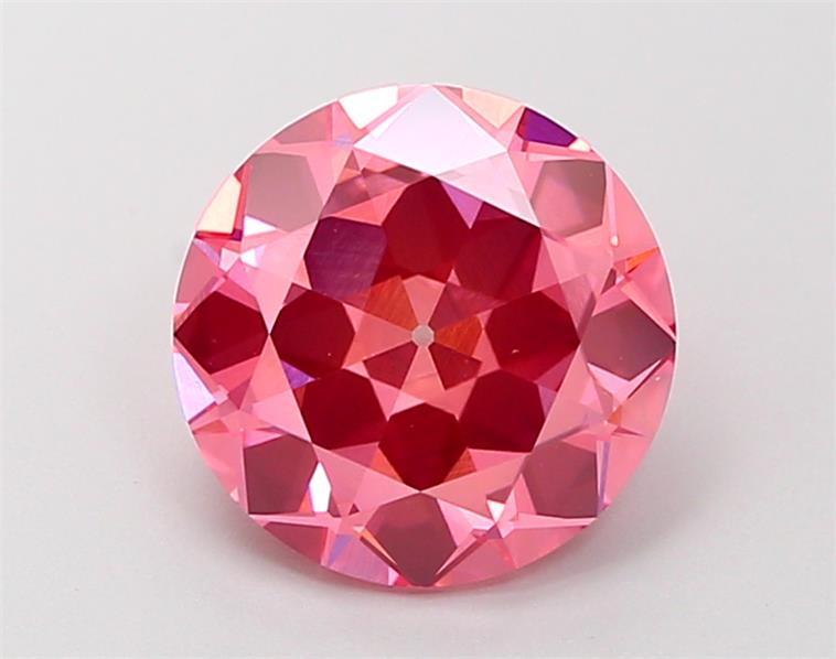 2.21 Ct. Fancy Vivid  Pink Round Lab Grown Diamond