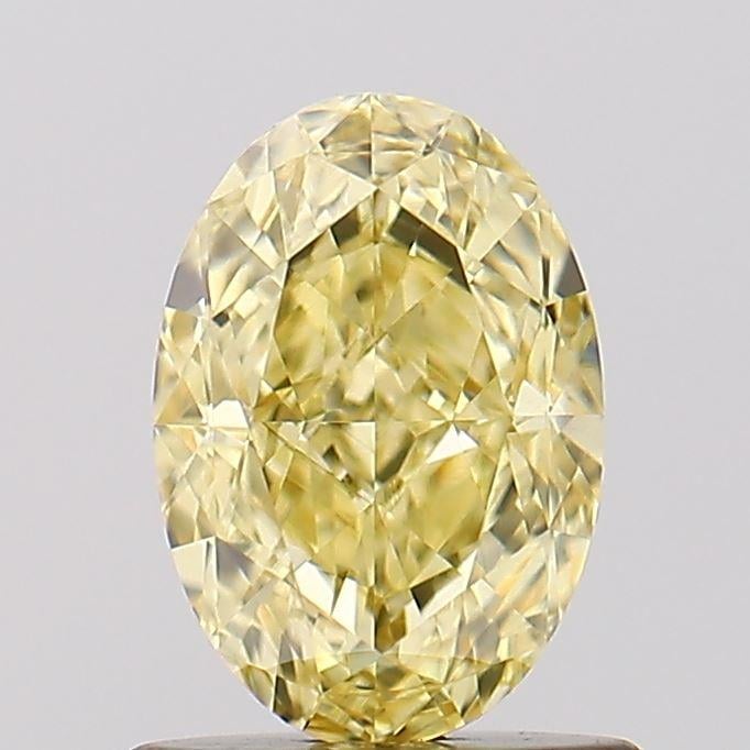 1.11 Ct. Fancy Vivid Yellow Oval Lab Grown Diamond