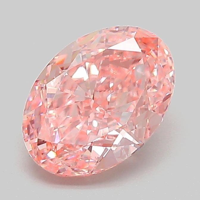 1.42 Ct. Fancy Vivid  Pink Oval Lab Grown Diamond