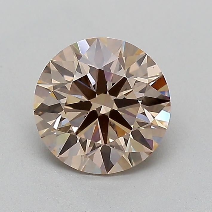 1.50 Ct. Light  Brown Round Lab Grown Diamond