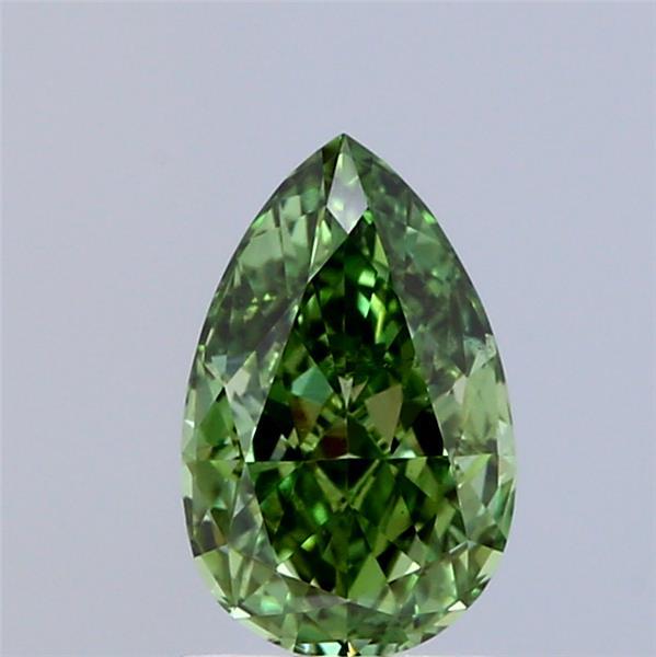 1.06 Ct. Fancy Vivid Green Pear Lab Grown Diamond