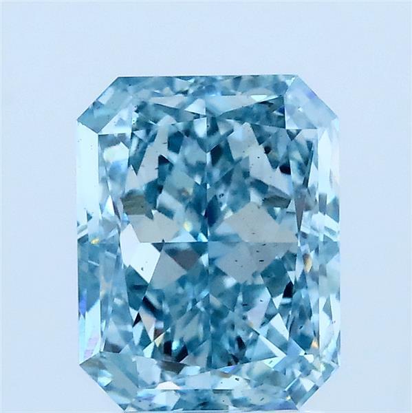 2.02 Ct. Fancy Intense Blue Radiant Lab Grown Diamond