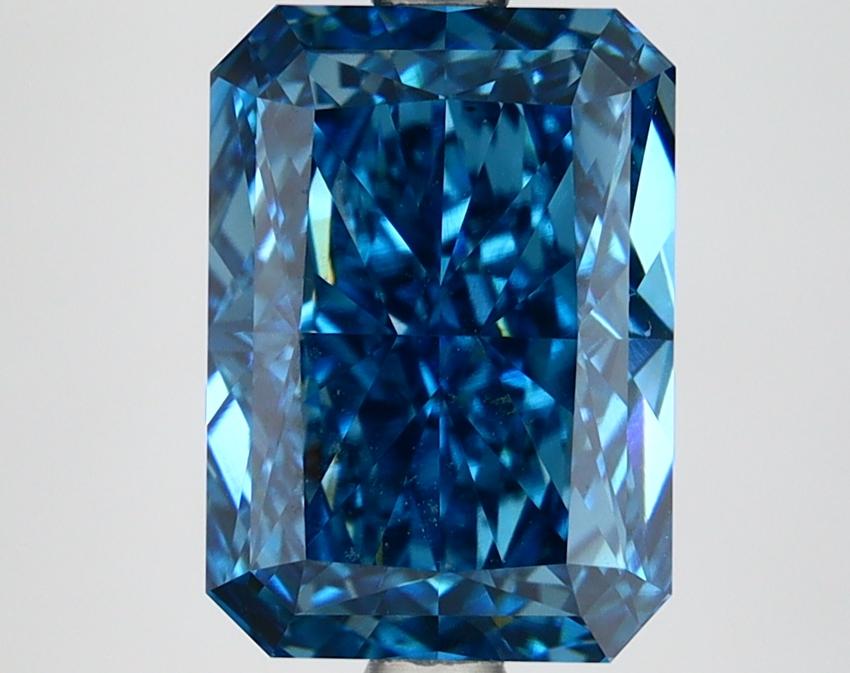 3.30 Ct. Fancy Vivid Blue Radiant Lab Grown Diamond