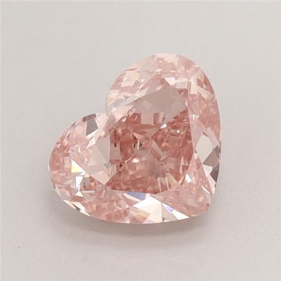 1.41 Ct. Fancy Vivid Pink Heart Lab Grown Diamond