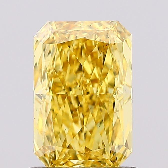 1.12 Ct. Fancy Vivid Yellow Radiant Lab Grown Diamond
