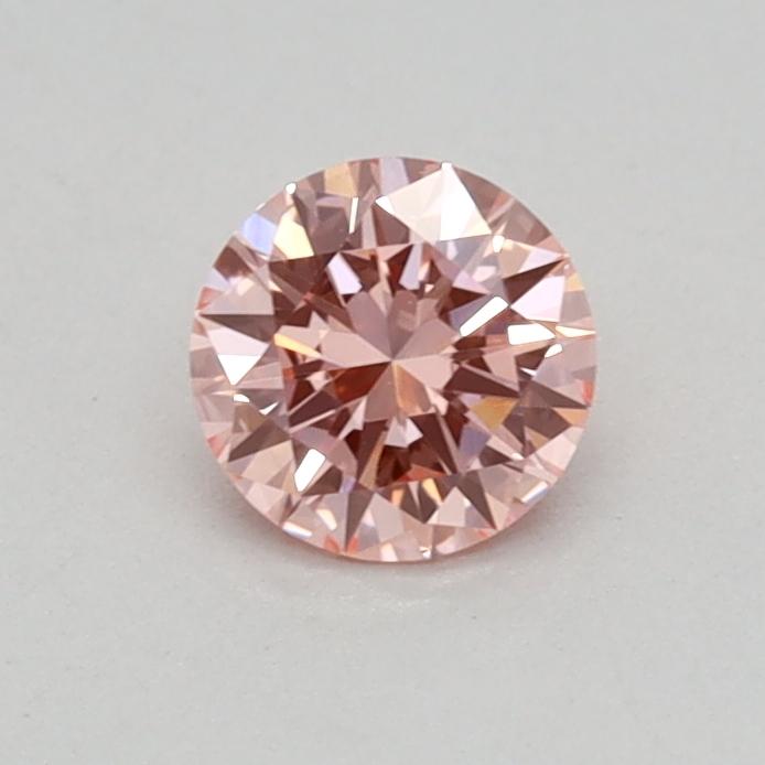 0.30 Ct. Fancy Vivid Pink Round Lab Grown Diamond