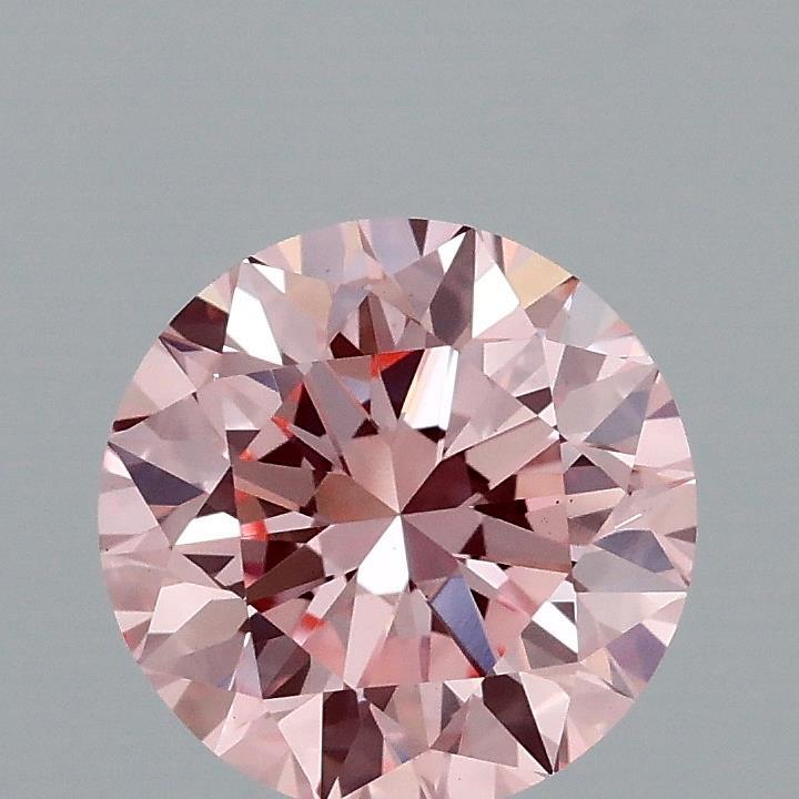 1.55 Ct. Fancy Intense Pink Round Lab Grown Diamond