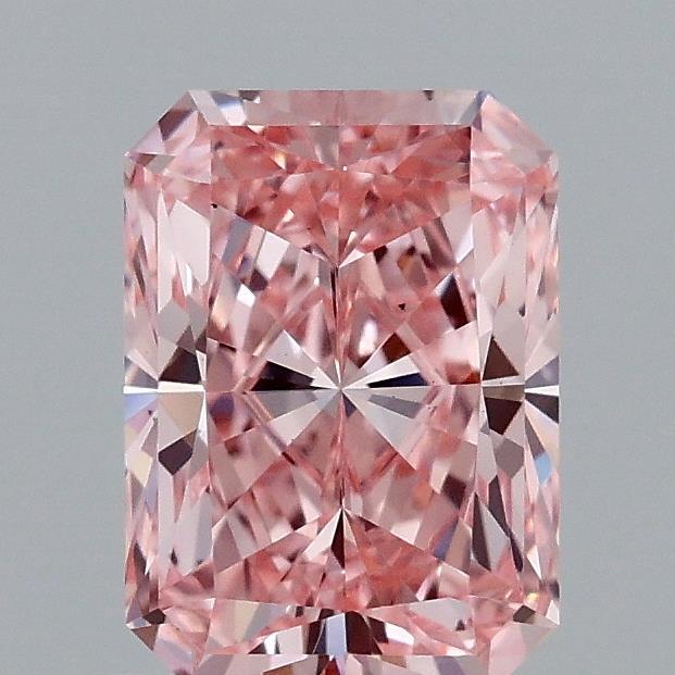 1.37 Ct. Fancy Vivid Pink Radiant Lab Grown Diamond