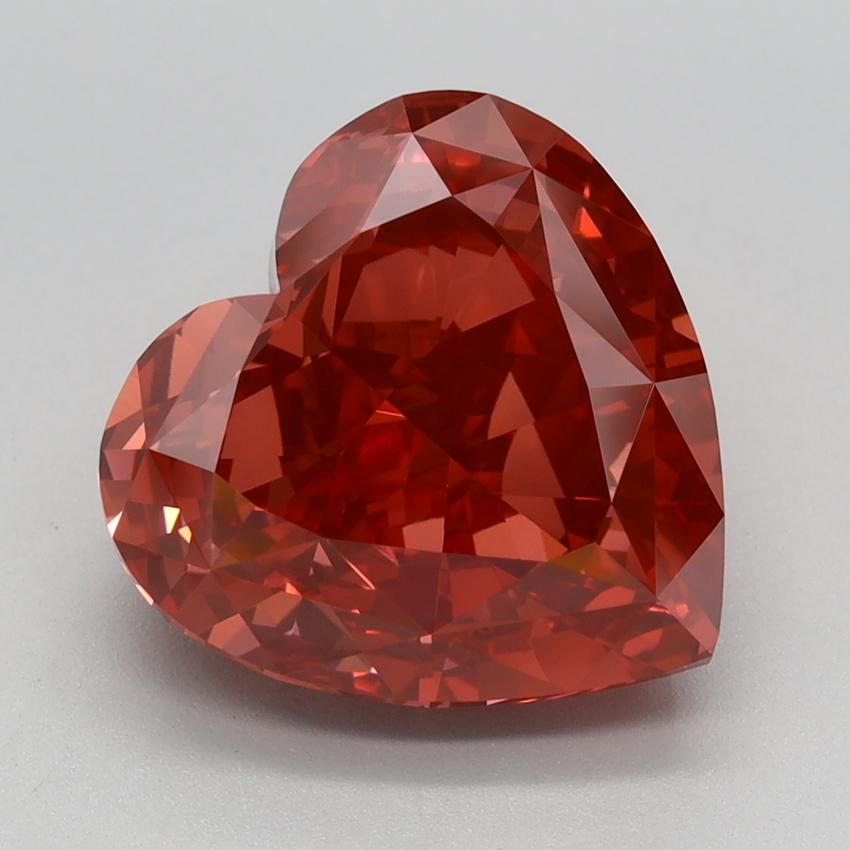 5.03 Ct. Fancy Vivid Pink Heart Lab Grown Diamond