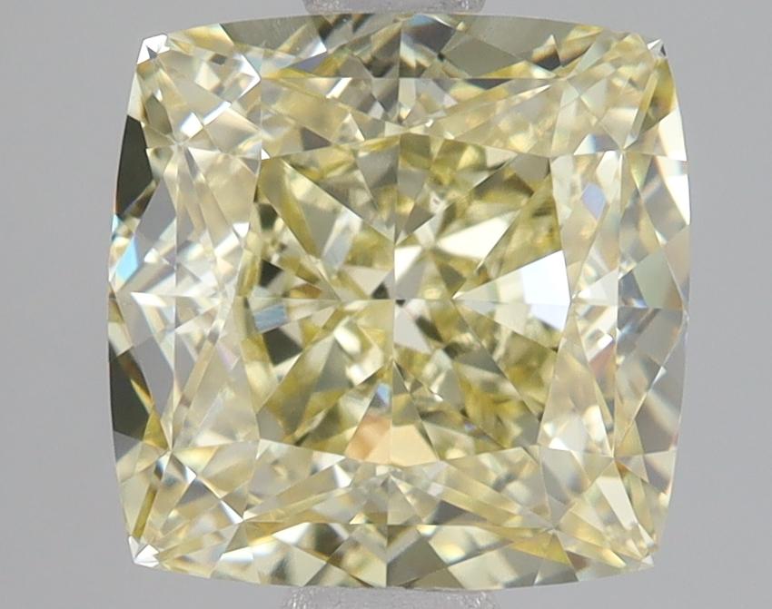 3.09 Ct. Fancy Yellow Cushion Lab Grown Diamond