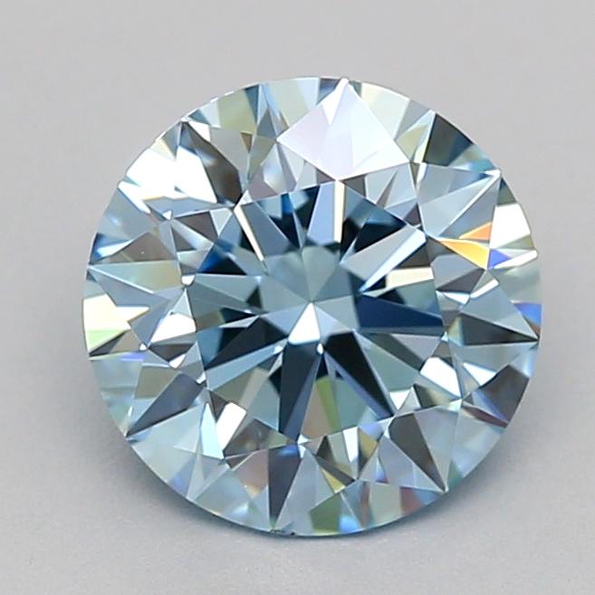 1.26 Ct. Fancy Vivid  Blue Round Lab Grown Diamond