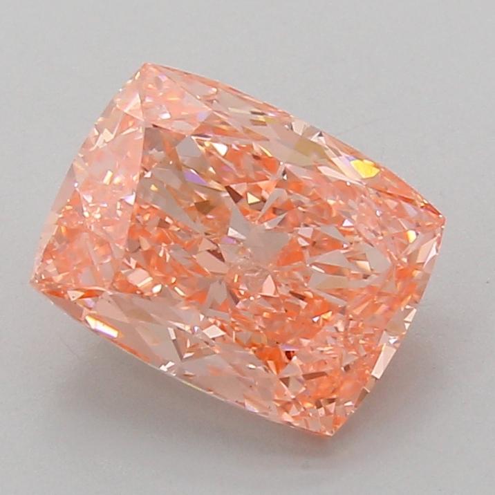 3.00 Ct. Fancy Vivid Pink Cushion Lab Grown Diamond