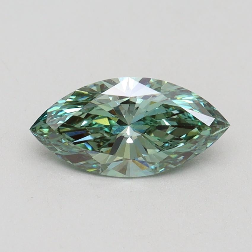 1.01 Ct. Fancy Vivid Green Marquise Lab Grown Diamond