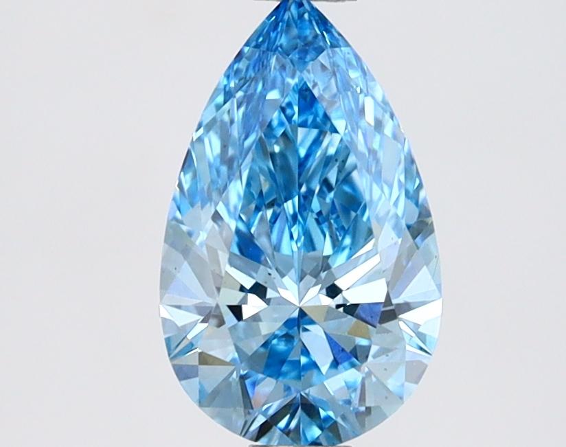 1.03 Ct. Fancy Vivid Blue Pear Lab Grown Diamond