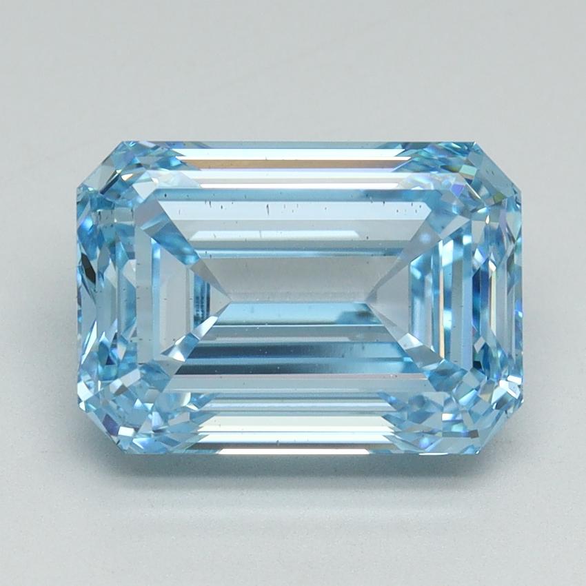 4.02 Ct. Fancy Intense Blue Emerald Lab Grown Diamond