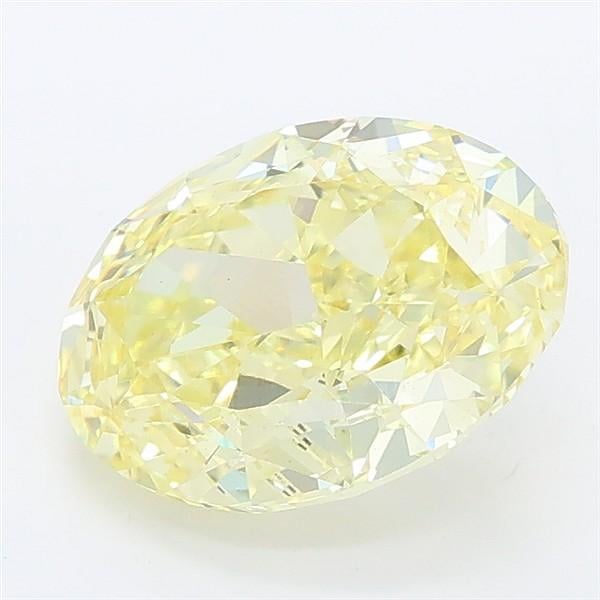 2.86 Ct. Fancy Intense Yellow Oval Lab Grown Diamond