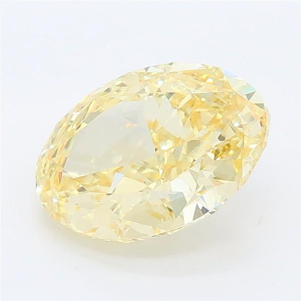 2.22 Ct. Fancy Intense Yellow Oval Lab Grown Diamond