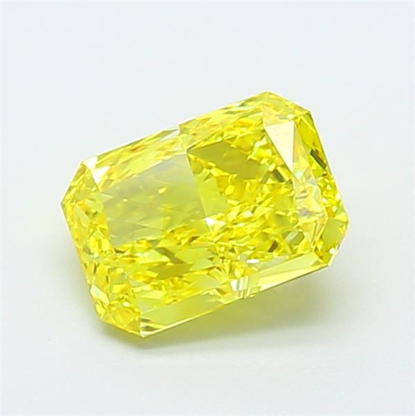 1.57 Ct. Fancy Vivid Yellow Radiant Lab Grown Diamond