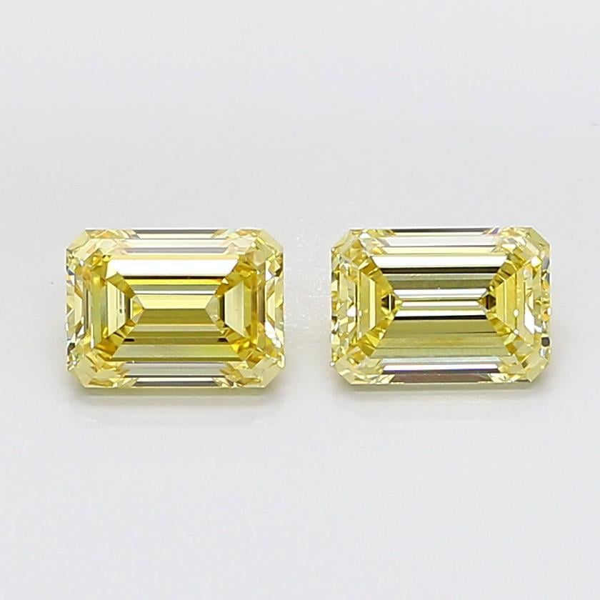 1.98 Ct. Fancy Yellow Emerald Lab Grown Diamond