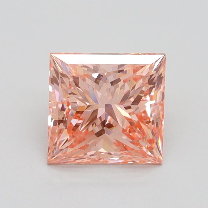 1.54 Ct. Fancy Intense Pink Princess Lab Grown Diamond