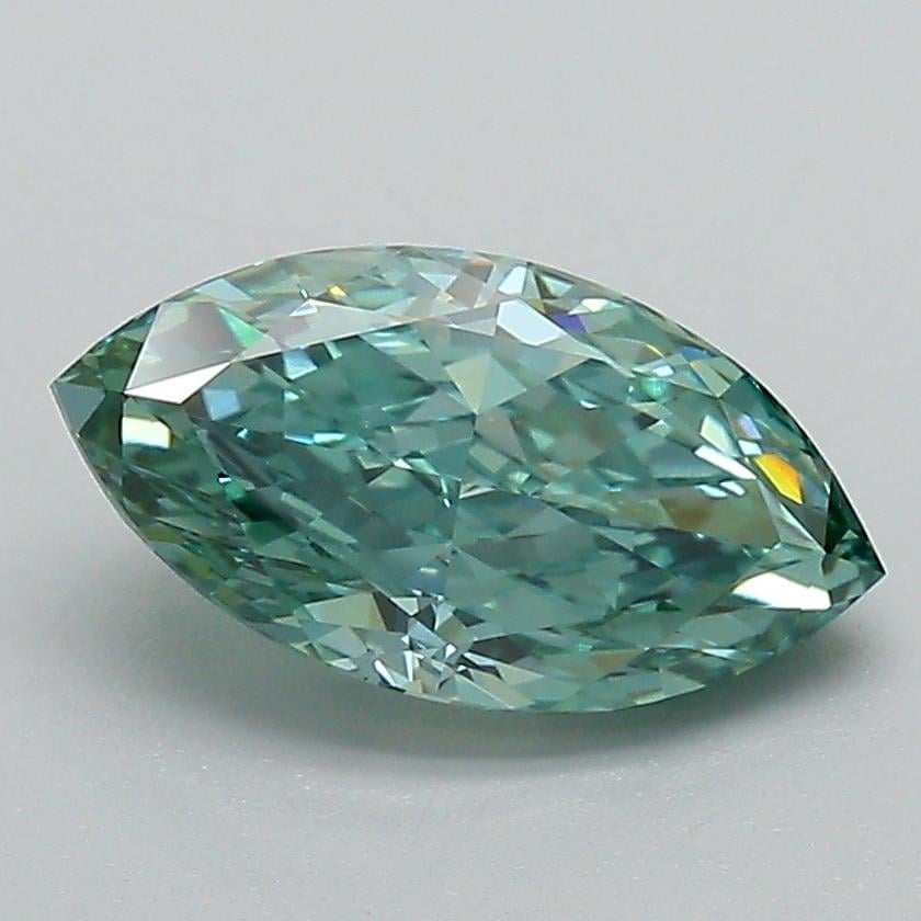 1.72 Ct. Fancy Vivid Green Marquise Lab Grown Diamond