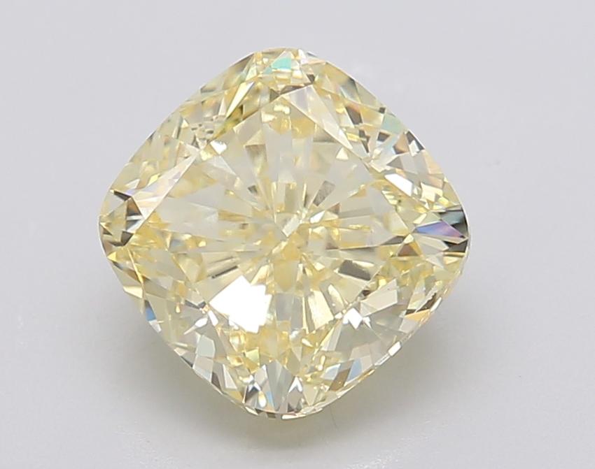 3.02 Ct. Fancy Intense Yellow Cushion Lab Grown Diamond