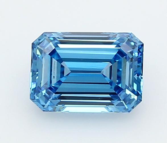1.09 Ct. Fancy Vivid  Blue Emerald Lab Grown Diamond