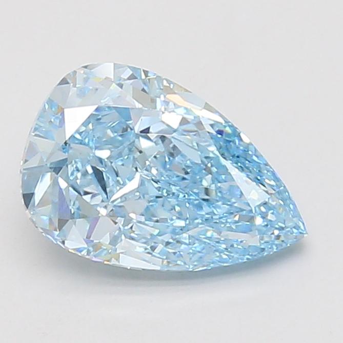 2.09 Ct. Fancy Vivid Blue Pear Lab Grown Diamond