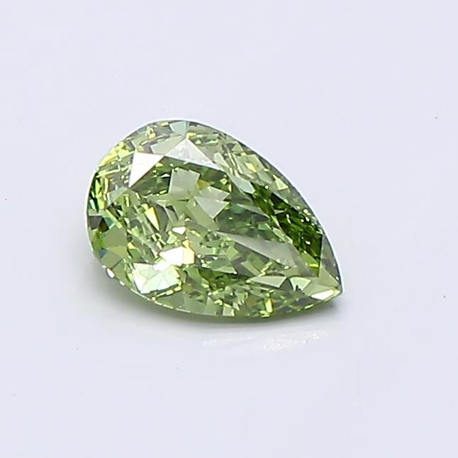 0.54 Ct. Fancy Vivid Green Pear Lab Grown Diamond