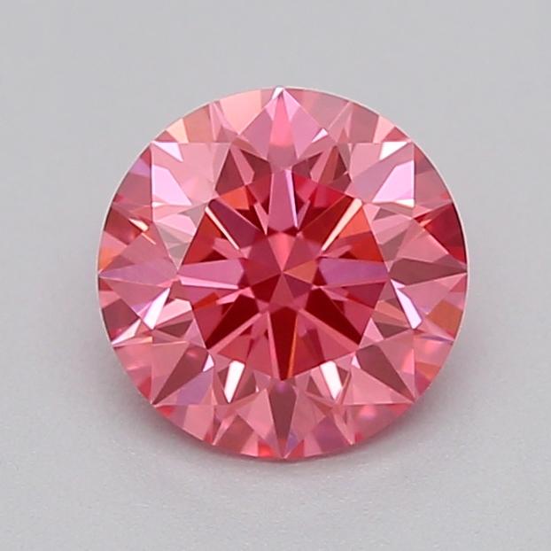 0.46 Ct. Fancy Vivid  Pink Round Lab Grown Diamond