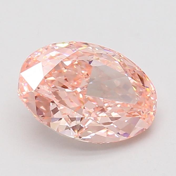 2.01 Ct. Fancy Vivid Pink Oval Lab Grown Diamond