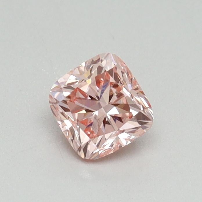 0.47 Ct. Fancy Vivid Pink Cushion Lab Grown Diamond