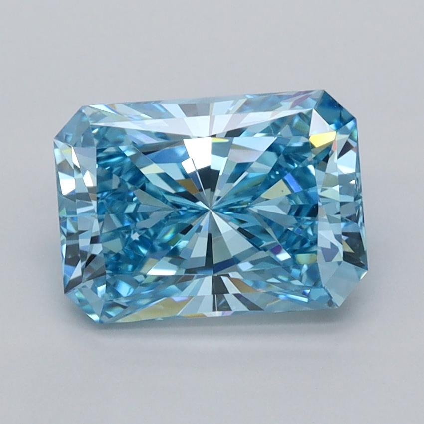 1.96 Ct. Fancy Vivid  Blue Radiant Lab Grown Diamond
