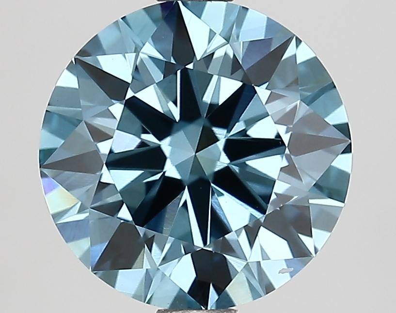 2.11 Ct. Fancy Vivid Blue Round Lab Grown Diamond