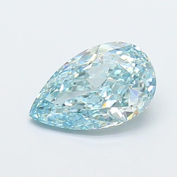 1.07 Ct. Fancy Intense  Blue Pear Lab Grown Diamond
