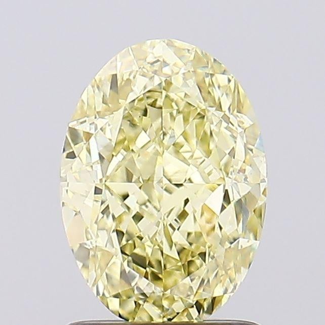 1.66 Ct. Fancy Intense Yellow Oval Lab Grown Diamond