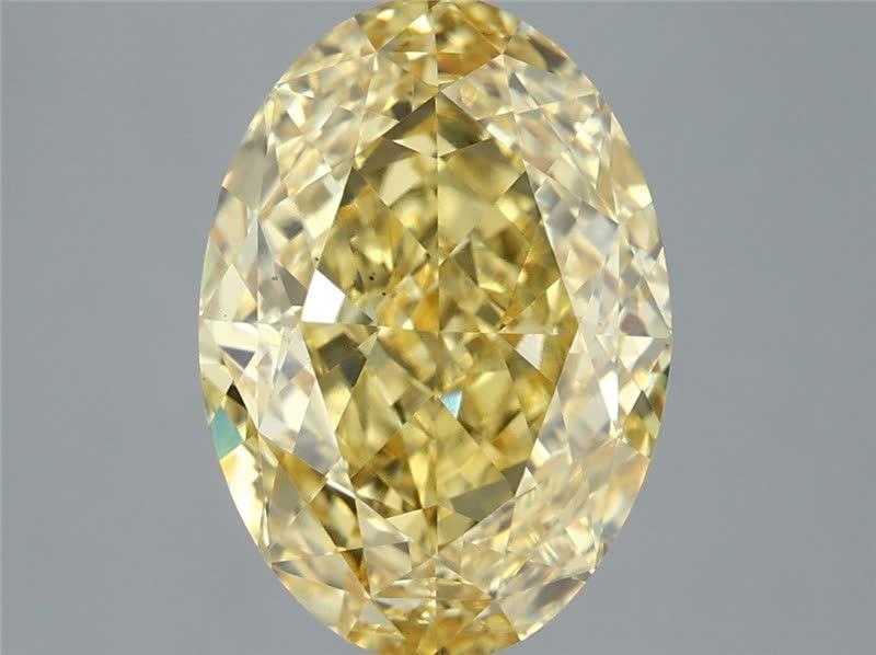 4.55 Ct. Fancy Intense Yellow Oval Lab Grown Diamond